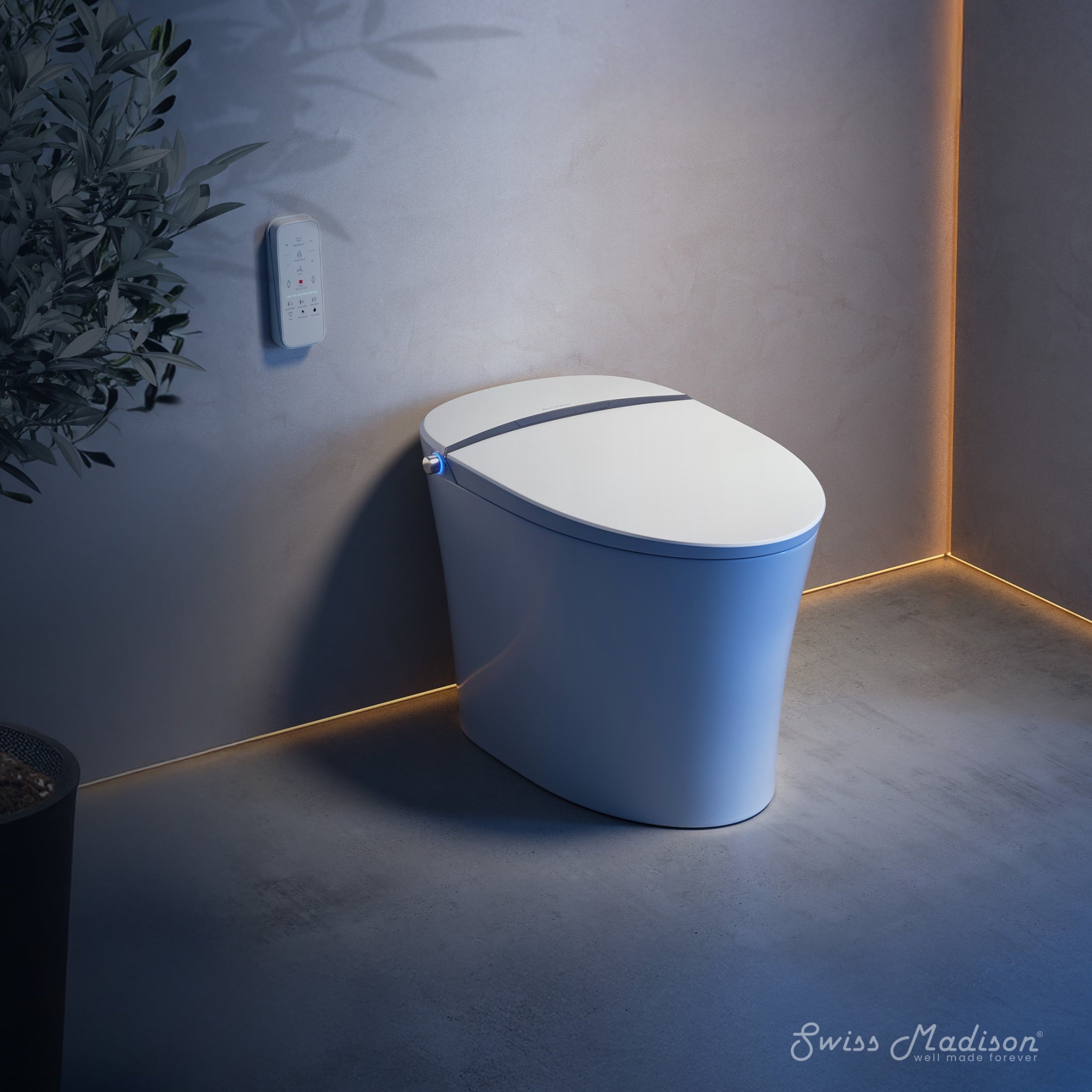Smart Tankless Elongated Toilet and Bidet, Touchless Vortex Dual-Flush 1.1/1.6 gpf