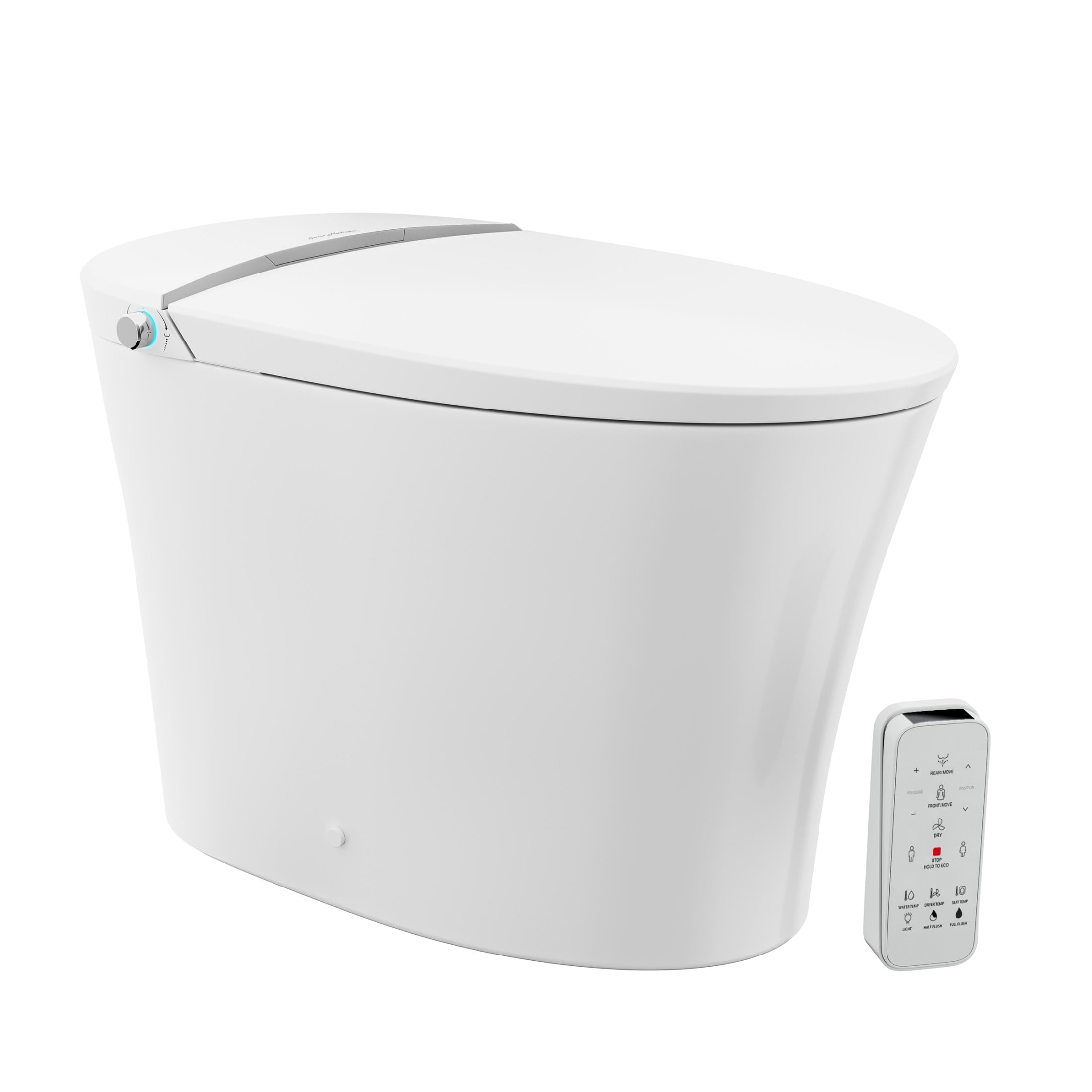 Smart Tankless Elongated Toilet and Bidet, Touchless Vortex Dual-Flush 1.1/1.6 gpf