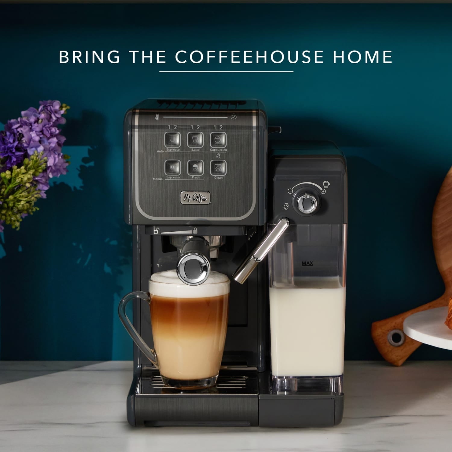One Touch CoffeeHouse+ Espresso, Cappuccino, and Latte Maker, Grey