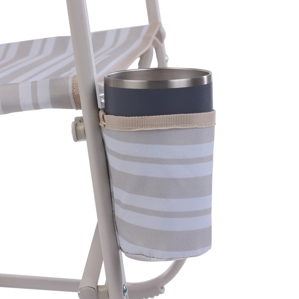 Beach Rocker Low Profile Foldable Rocking Chair, Wave Blue