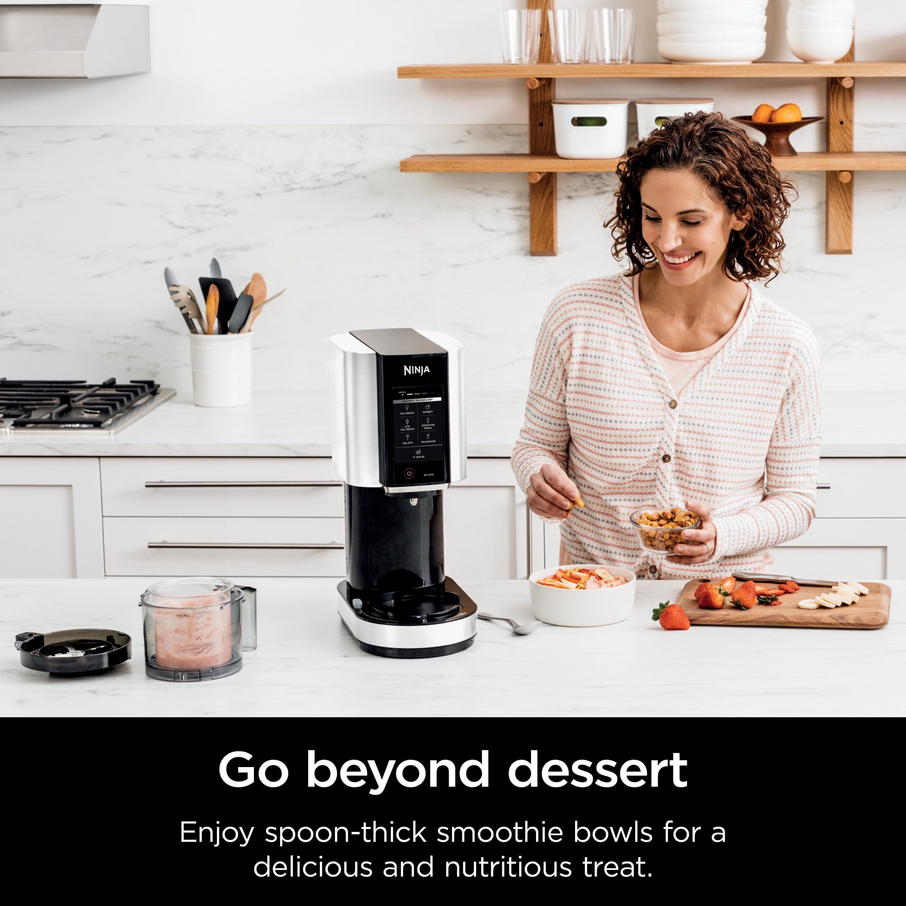 CREAMi®, Ice Cream Maker and Frozen Treat Maker with 7 One-Touch Programs, NC300WMWH