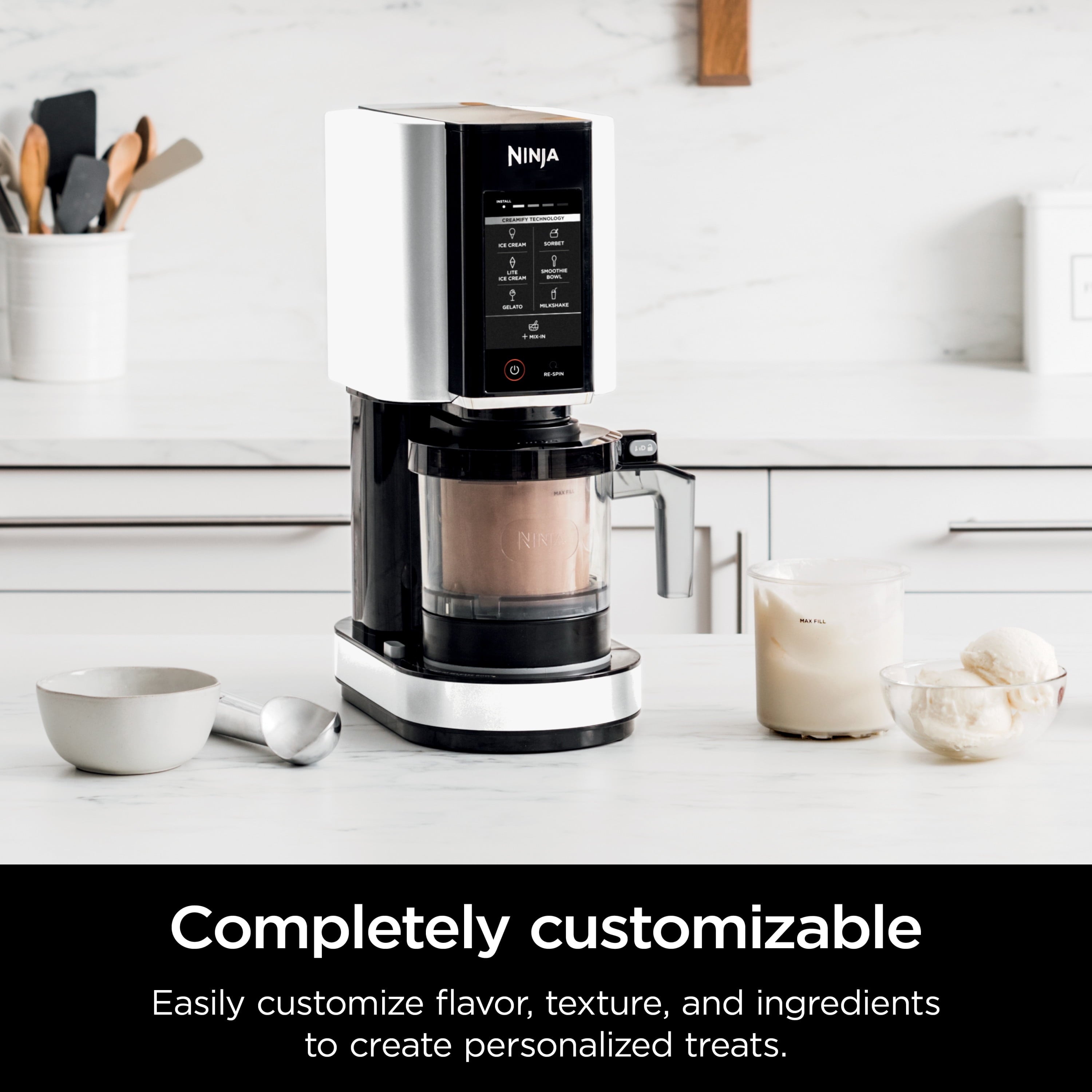 CREAMi®, Ice Cream Maker and Frozen Treat Maker with 7 One-Touch Programs, NC300WMWH