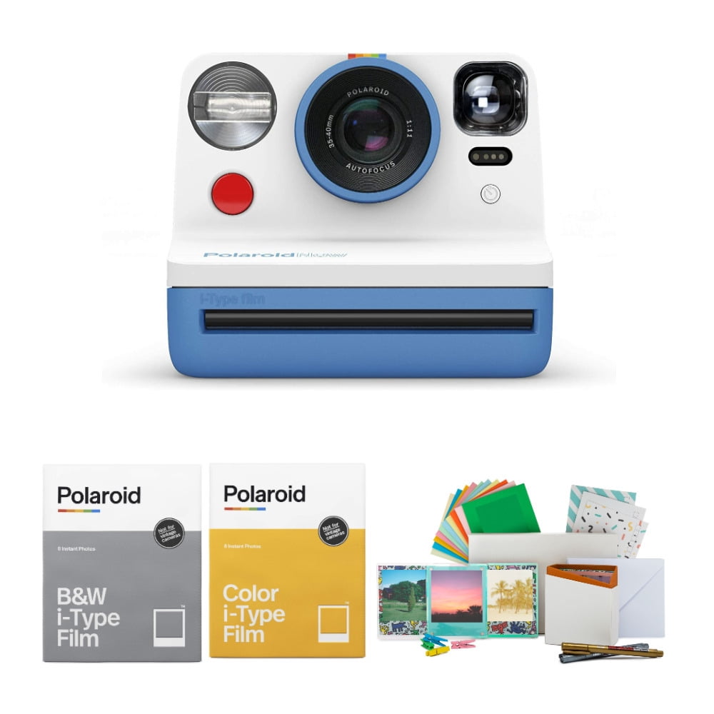 Now VF i-Type Instant Camera (Red) Bundle with Film &amp; Accessory Kit