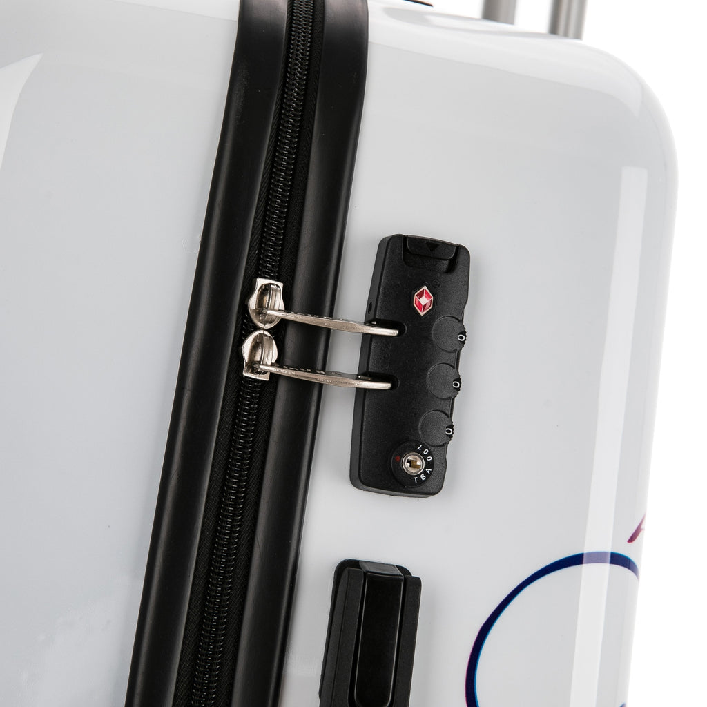 Print 3-Piece Hardside Luggage Sets with Spinner Wheels, Handle, Trolley, (20"/24"/28"), Cheetah