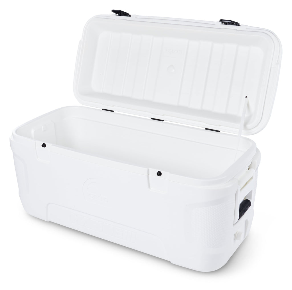 120 qt. 5-Day Marine Ice Chest Cooler, White
