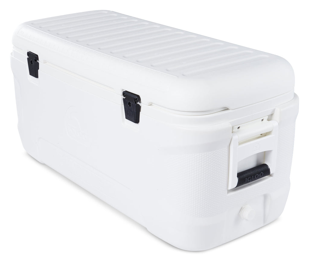 120 qt. 5-Day Marine Ice Chest Cooler, White