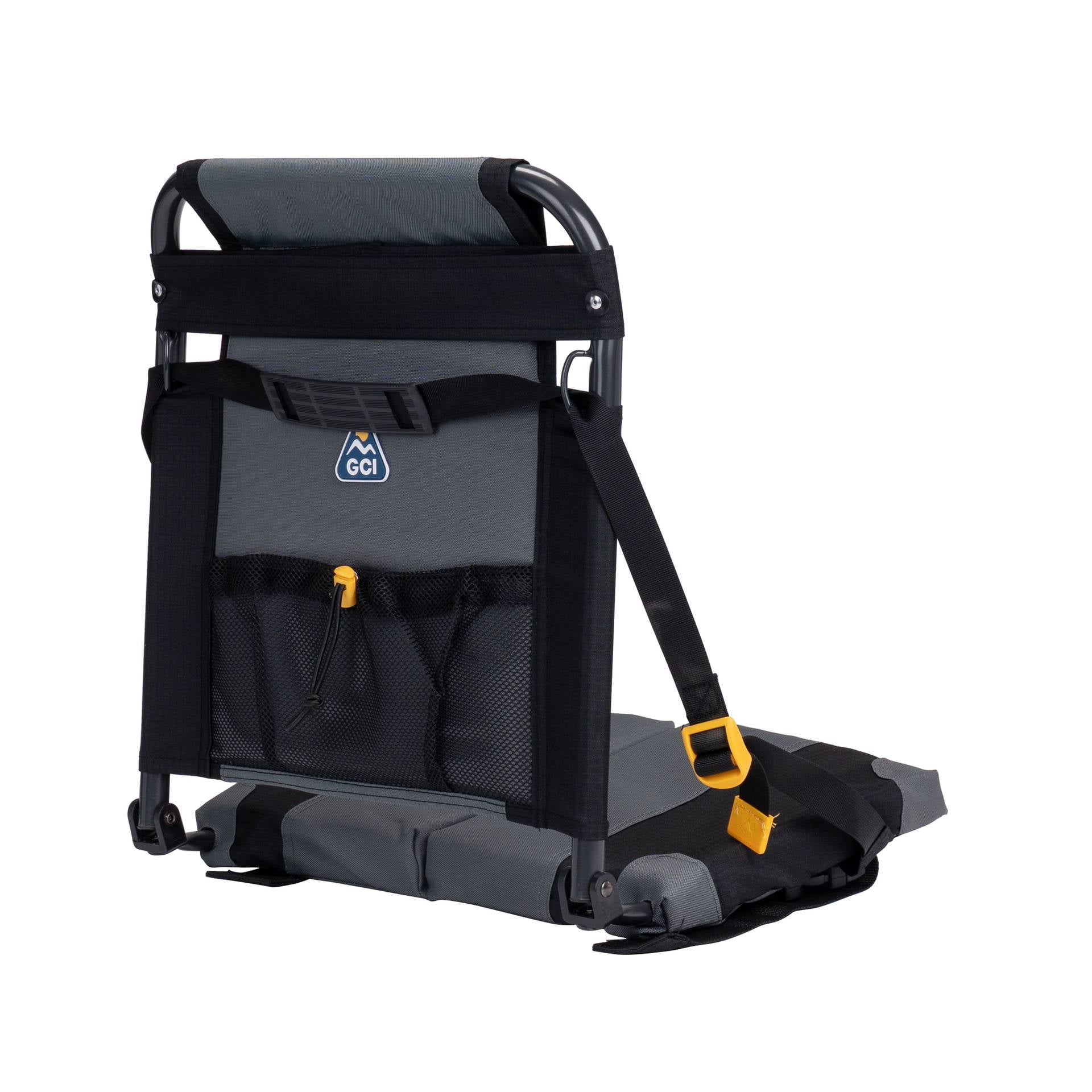 SitBacker Canoe Seat With Adjustable Cushioned Back Support, Black