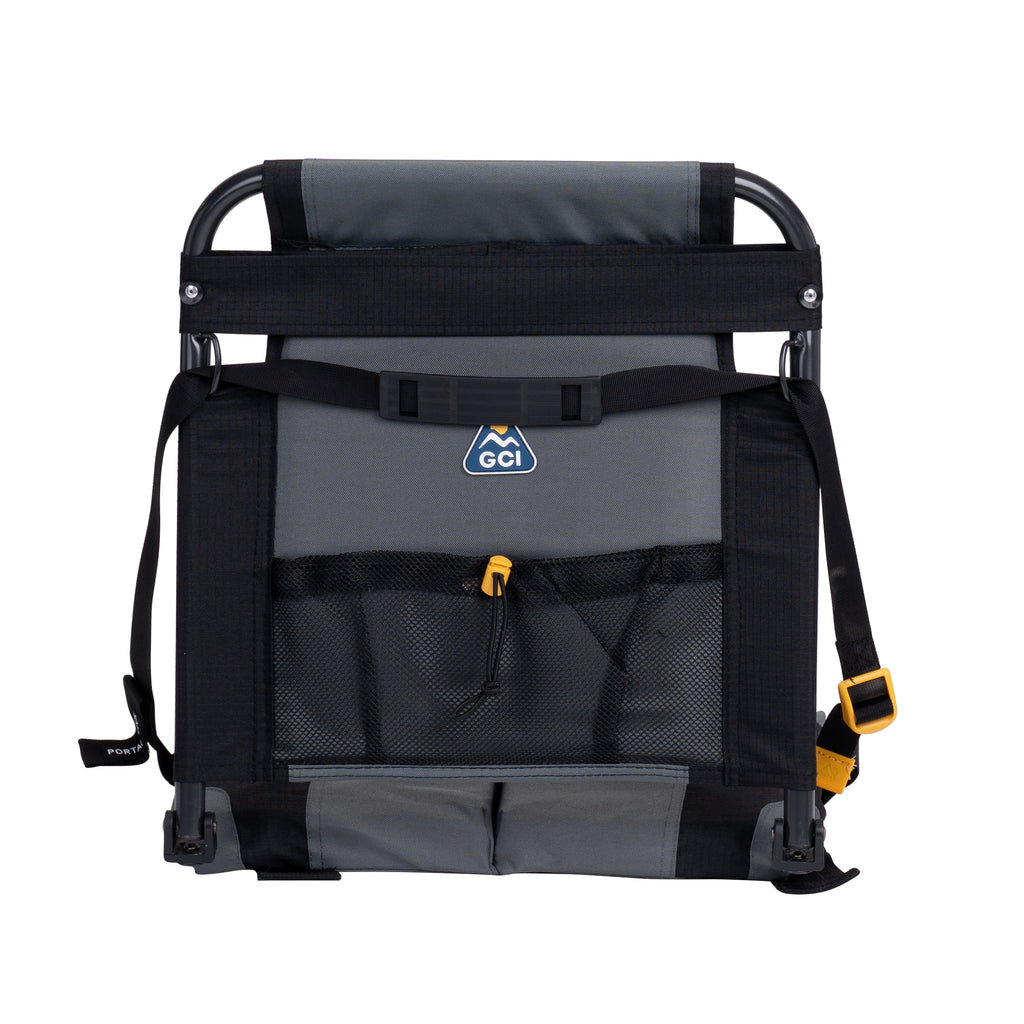 SitBacker Canoe Seat With Adjustable Cushioned Back Support, Black