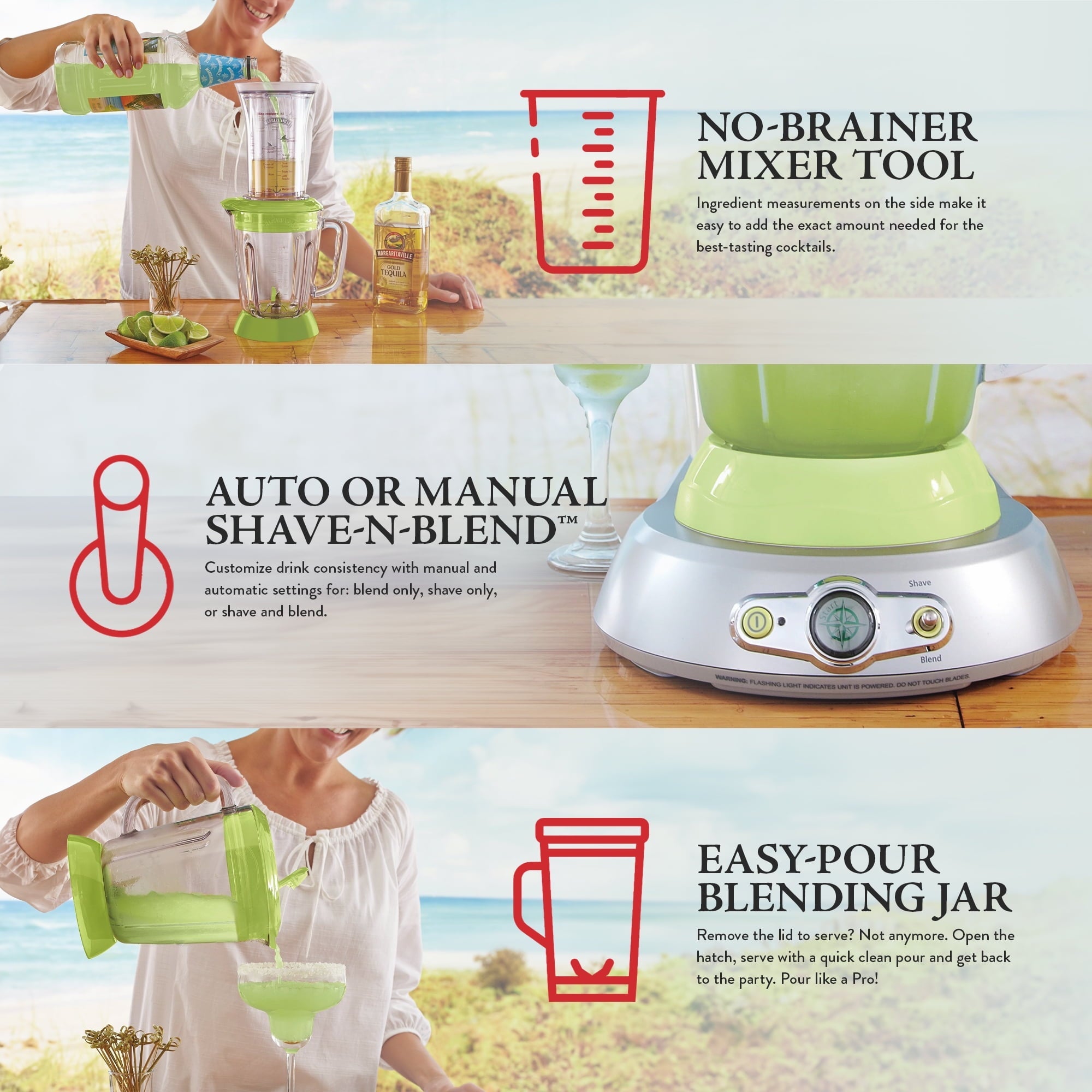 Bahamas Frozen Concoction Maker with No Brainer Mixer - DM0700