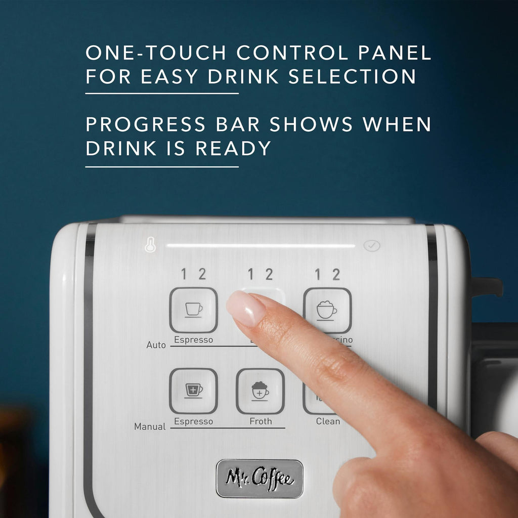 One-Touch CoffeeHouse Espresso &amp; Latte Maker with Milk Frother