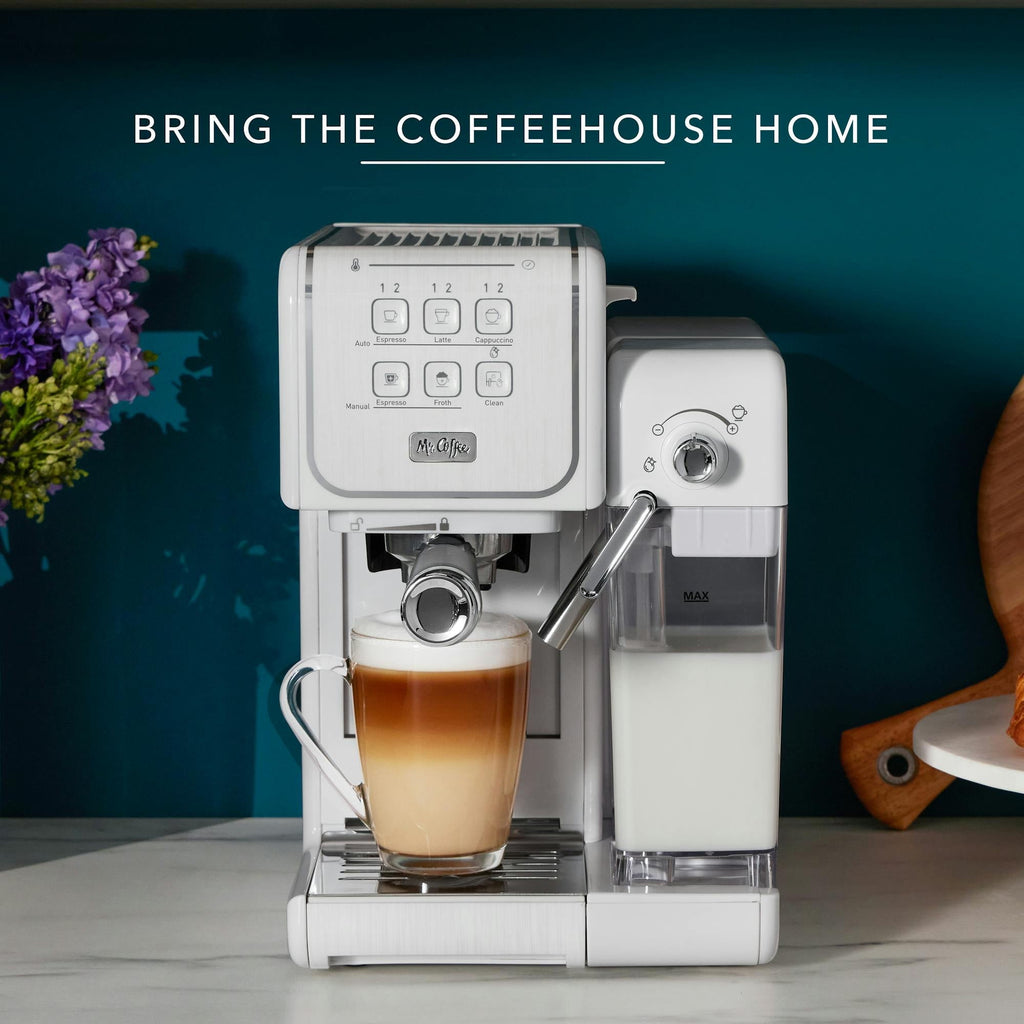 One-Touch CoffeeHouse Espresso &amp; Latte Maker with Milk Frother