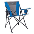 Comfort Quad Lightweight Foldable Camping Chair, Heathered Royal