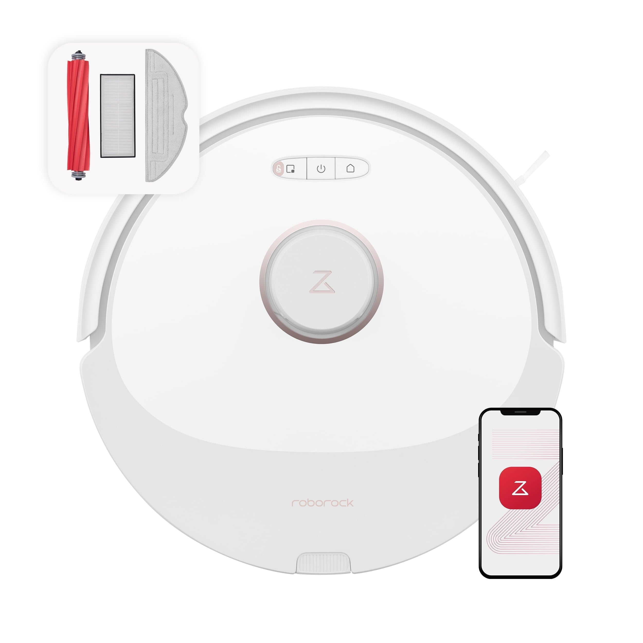 Q8 Max Robot Vacuum and Mop with Obstacle Avoidance, LiDAR Navigation, 5500Pa Suction Power, and App Control(White)
