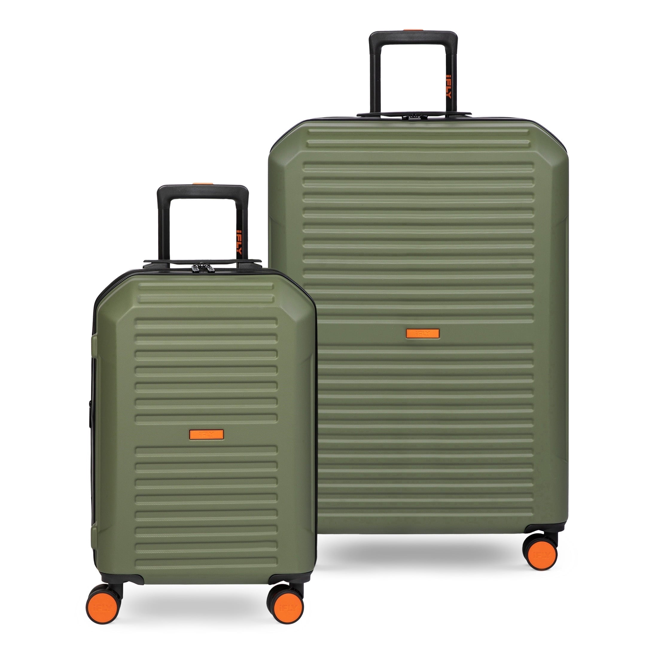 Venture 2-Piece Hardside Luggage Set, 20" Carry-on and 28" Checked Luggage, Olive